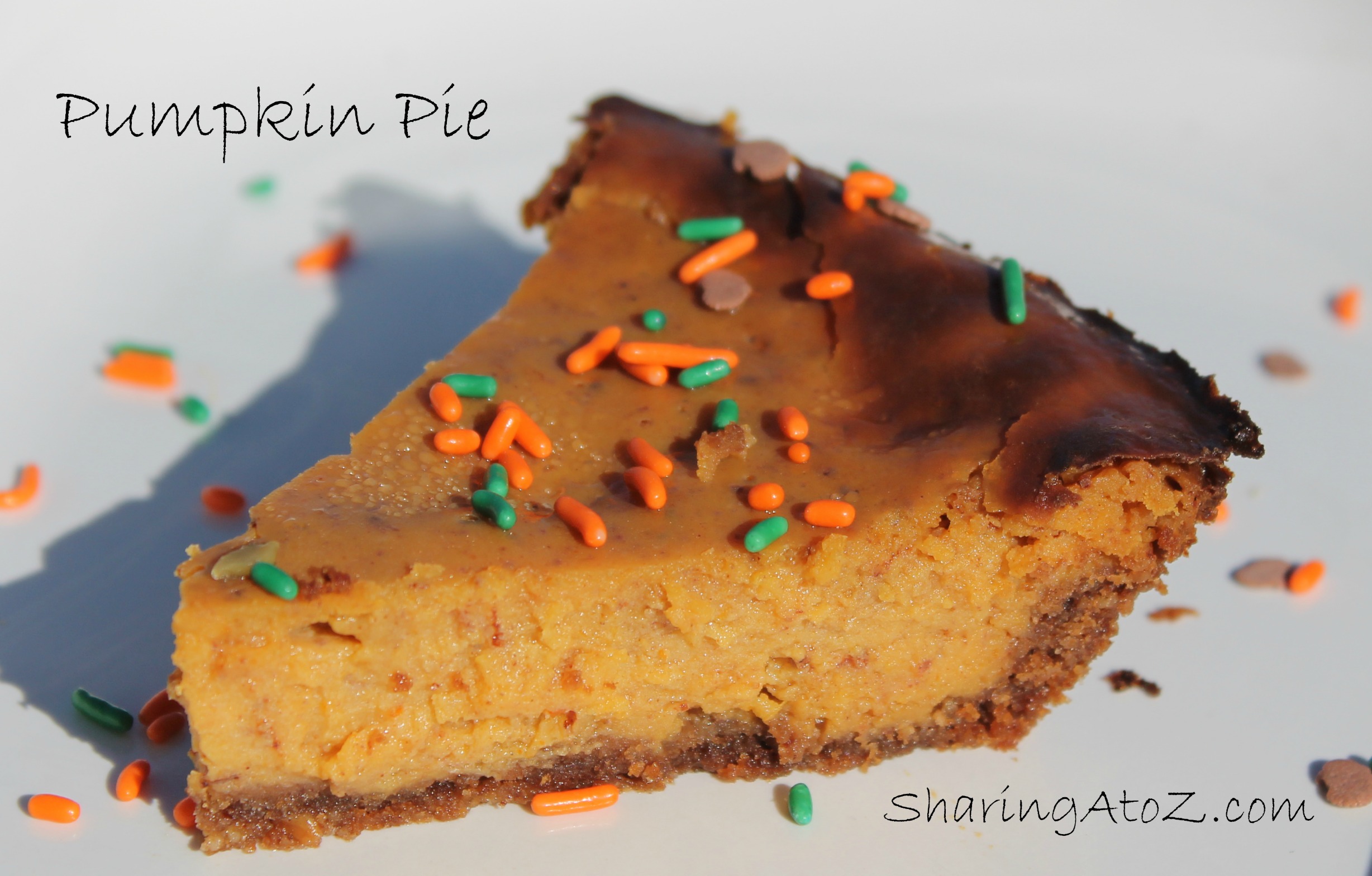 Healthier Pumpkin Pie Sharing A To Z